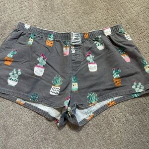 PJ Salvage Succulent Cactus Boxer Pajama Shorts